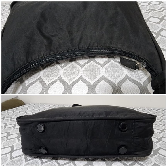 Authentic Prada Triangle Nylon Shoulder Bag Black - Picture 11 of 12